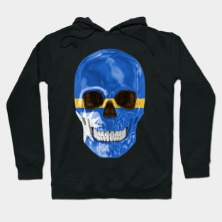 Nauru Flag Skull - Gift for Nauruan With Roots From Nauru Hoodie